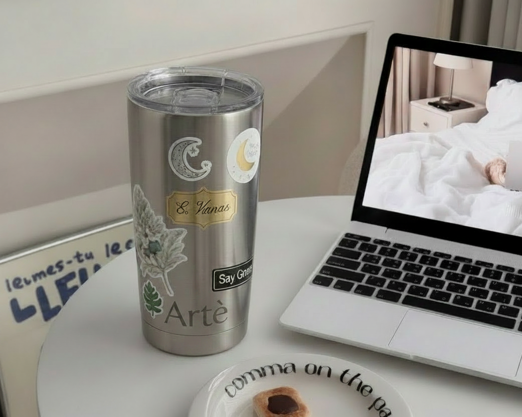 Artè Tumbler with Stainless Steel Logo