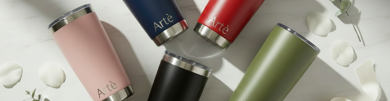 Artè Tumblers Flat Lay — Army Green Swap